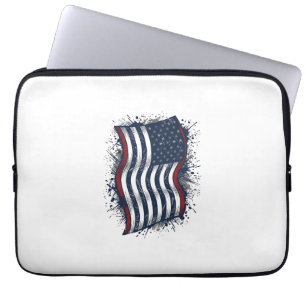 Vintage-Design mit Patriotic Flag-Shirt_1 Laptopschutzhülle