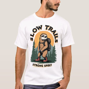 Vintage-Design mit Zitat zum Faultier-Wanderabente T-Shirt
