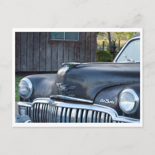 Vintage DeSoto-Front Postkarte (Vorderseite)