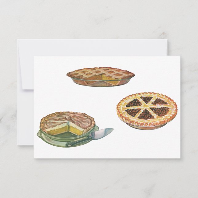 Vintage Desserts, Erntedank Pies, Pecan Pumpkin (Vorderseite)