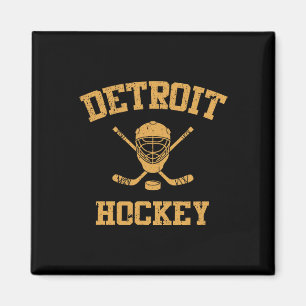 Vintage Detroit Eishockey  Magnet