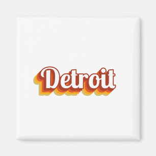 Vintage Detroit Magnet
