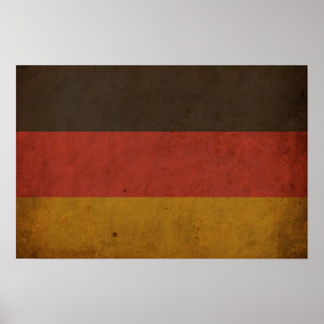 Vintage deutsche Flagge Poster (Vorne)