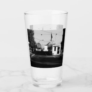 Vintage deutsche Grenzposten Ost-West-Berlin Glas