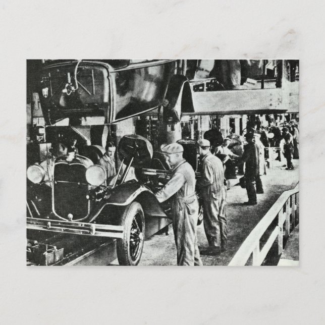 Vintage deutsche Kfz-Postkarte Postkarte (Vorderseite)