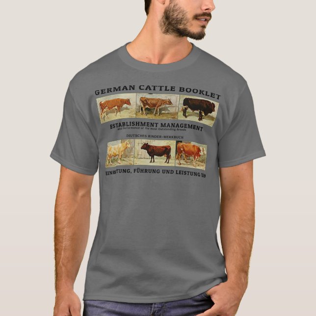 Vintage Deutsche Kuh T-Shirt (Vorderseite)