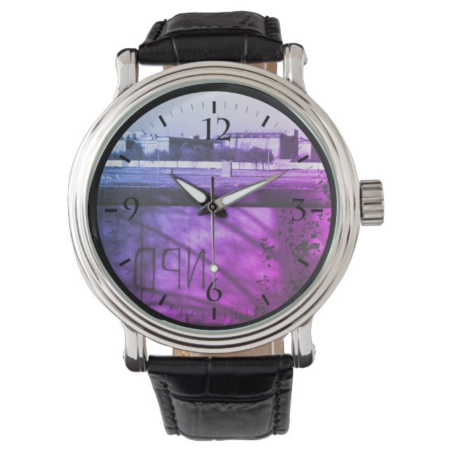 Vintage deutsche Mauer Armbanduhr (Vorderseite)