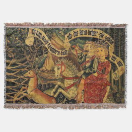 Vintage Deutsche Mittelalterliche Renaissance Lieb Decke