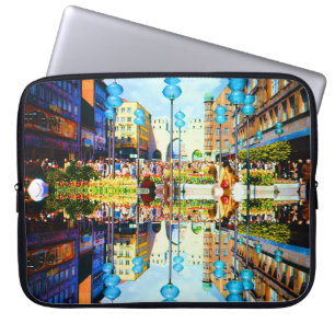 Vintage Deutschland München Stadttor Karistor Laptopschutzhülle
