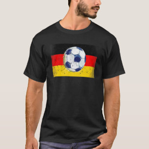 Vintage-Deutschlandflagge für Fußballspieler T-Shirt