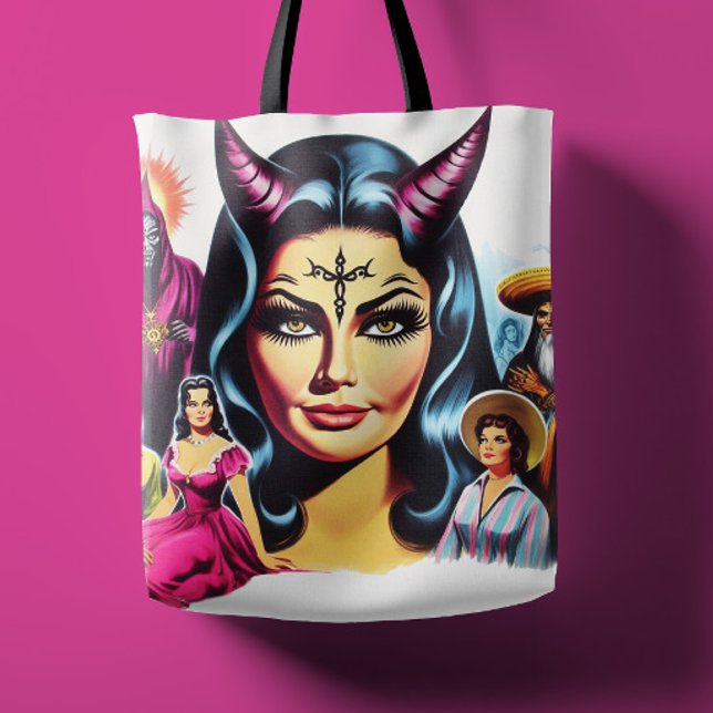 Vintage Devil Woman Tasche (Von Creator hochgeladen)
