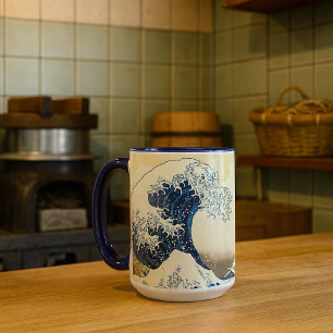 Vintage Die große Welle vor Kanagawa Tasse