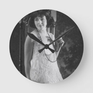Vintage die Prallplatten-Mode Zwanzigerjahre Runde Wanduhr