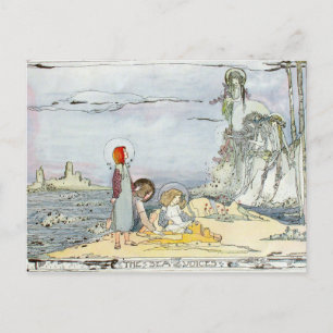 Vintage "Die Stimmen des Meeres" von Jessie M. Kin Postkarte