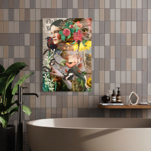 Vintage digitale Collage für geheime Letter Fotodruck