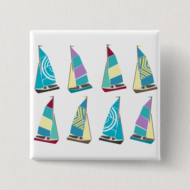 Vintage Dinghies Button (Vorderseite)