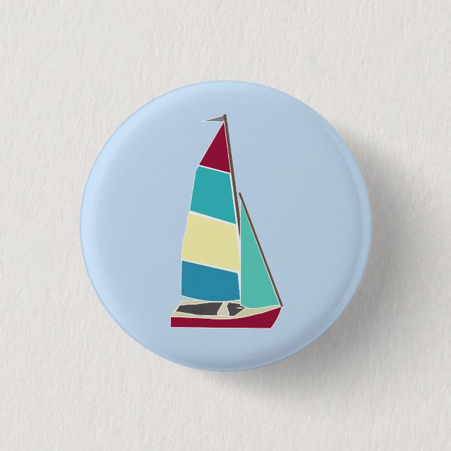 Vintage-Dinghy 1 Button (Vorderseite)