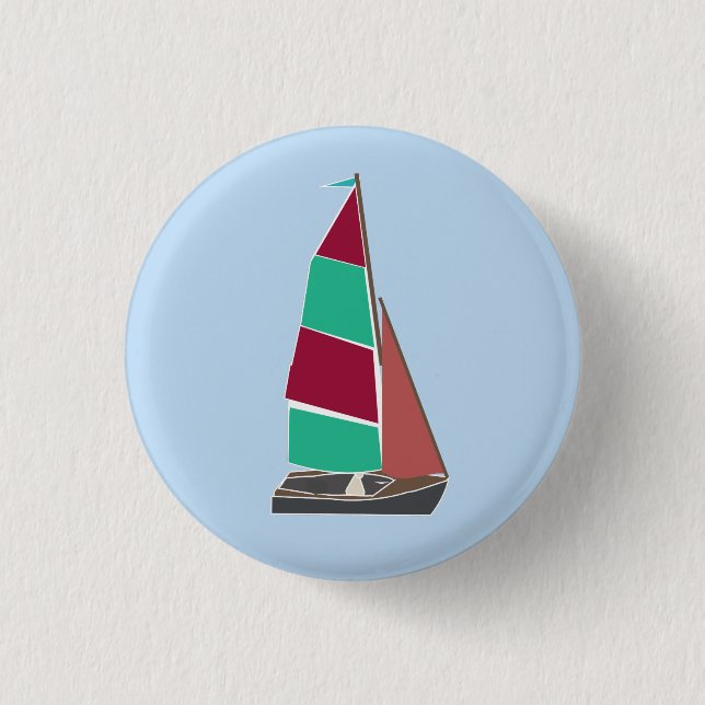 Vintage Dinghy 2 Button (Vorderseite)