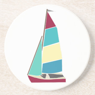 Vintage-Dinghy Getränkeuntersetzer