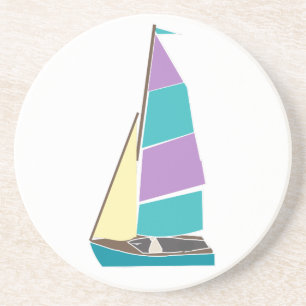 Vintage-Dinghy Getränkeuntersetzer