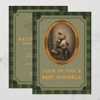 Vintage-Dinosaur-Baby-Sprinkle Einladung