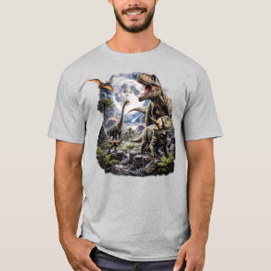 Vintage-Dinosaur-Grafik-T-Shirt, Retro-T-Rex-Jura T-Shirt