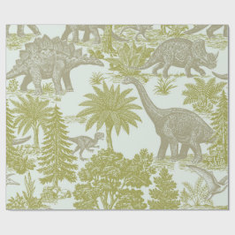 Vintage-Dinosaur-Toile-Muster Geschenkpapier