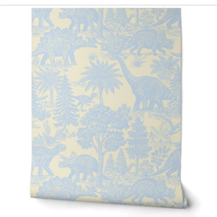 Vintage-Dinosaur-Toile-Muster Tapete