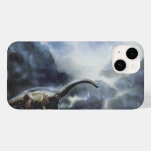 Vintage Dinosaurier, Barapasaurus mit Sturmwolken title_seo2