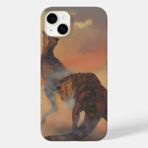 Vintage Dinosaurier, Carnotaurus Roaring im Dschun Case-Mate iPhone Hülle