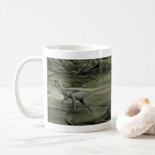 Vintage-Dinosaurier, ein Hypsilophodon aus der Kre Kaffeetasse