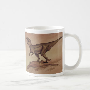 Vintage-Dinosaurier, fleischfressender Giganotosau Kaffeetasse