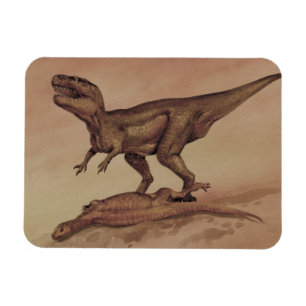 Vintage-Dinosaurier, fleischfressender Giganotosau Magnet