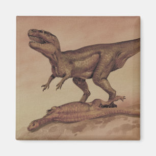 Vintage-Dinosaurier, fleischfressender Giganotosau Magnet