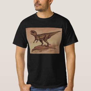 Vintage-Dinosaurier, fleischfressender Giganotosau T-Shirt