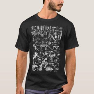 Vintage-Dinosaurier-Fossilien T-Rex Paläontologie T-Shirt