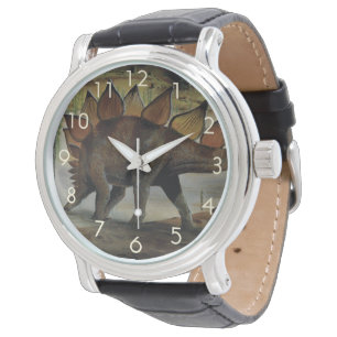 Vintage Dinosaurier, Stegosaurus, Schwanz mit Spik Armbanduhr