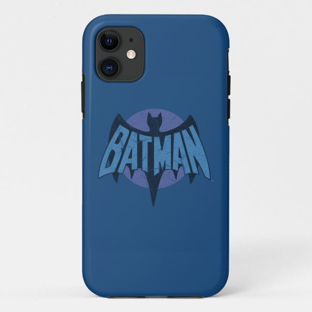 Vintage Distressed Bat Symbol Case-Mate iPhone Hülle (Rückseite)