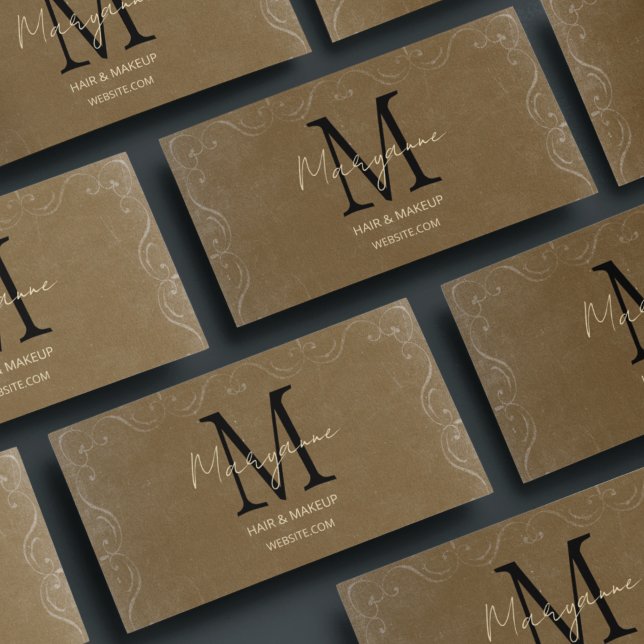 Vintage Distressive Tan Visitenkarte (Von Creator hochgeladen)