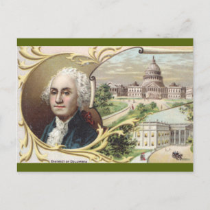 Vintage District of Columbia Postkarte