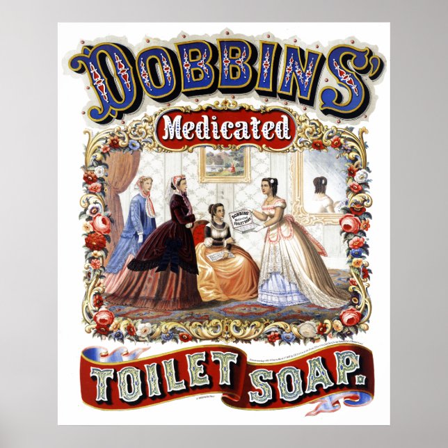 Vintage Dobbins-Toilettenseife Poster (Vorne)