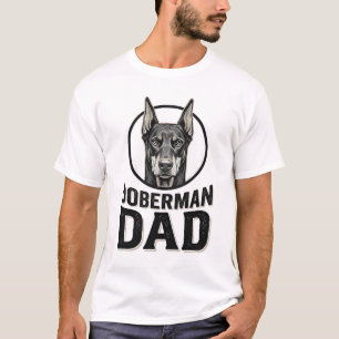 Vintage Dobermann Vater Gravur Hunde Liebhaber Des T-Shirt