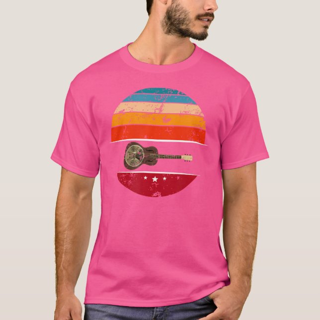 Vintage Dobro - Coole Gitarre T Shirt (Vorderseite)