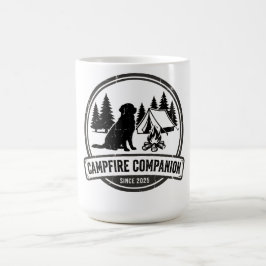 Vintage Dog Camping - Campfire Companion Retro Kaffeetasse