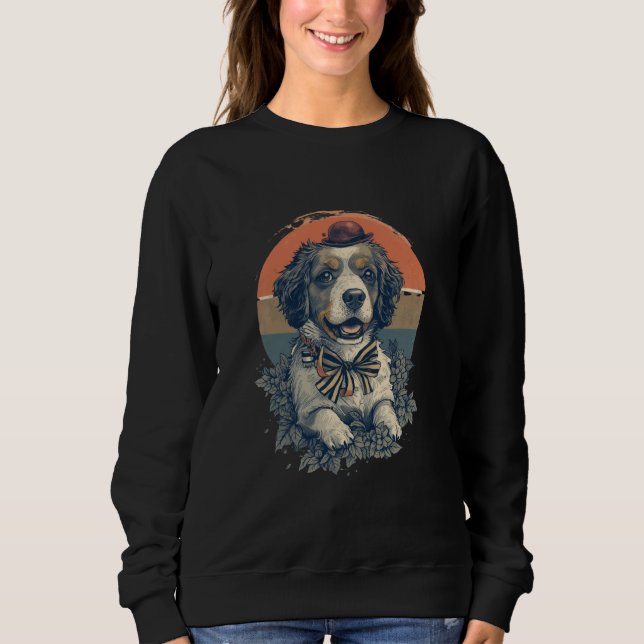 "Vintage Dog Style women's Sweatshirt  (Vorderseite)
