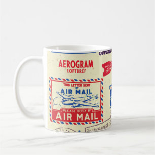 Vintage-Dokumentenstempel-Set-Design. Kaffeetasse