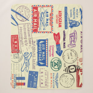 Vintage-Dokumentenstempel-Set-Design. Sherpadecke