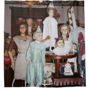 Vintage Dollars Antike Duschvorhang