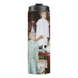 Vintage Dollars Antike Thermosbecher