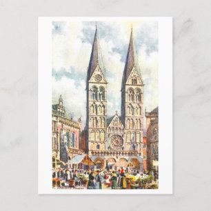 Vintage Dom/Bremer Dom Deutschland Postkarte